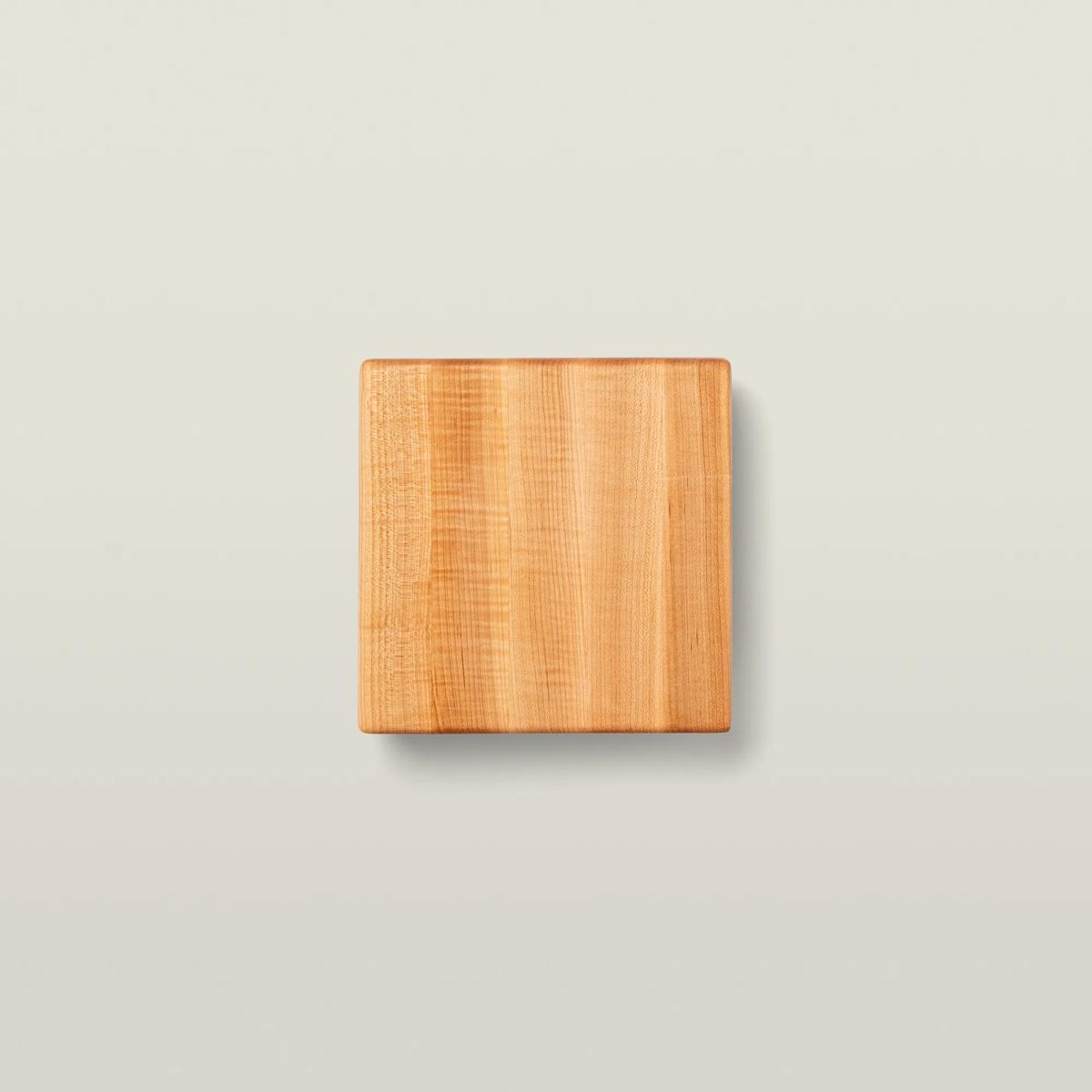 Maple Square Cutting Board With Maple Feet 1-1/2